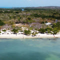 Private beach at Sabai Baru Eco-Beach Resort