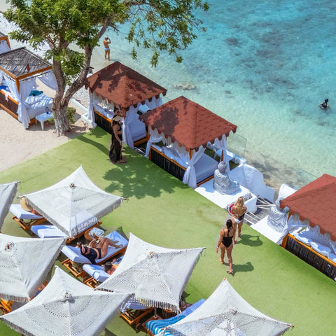 Bora Bora Beach Club VIP area in Rosario Islands