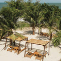 Makani Beach Club pool and beach area on Tierra Bomba